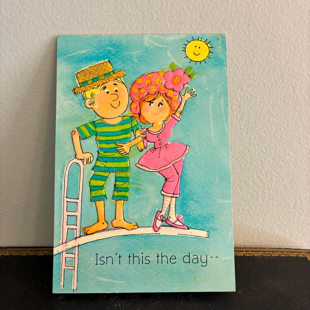 Vintage Funny Anniversary Card Diving Board Humor Hallmark